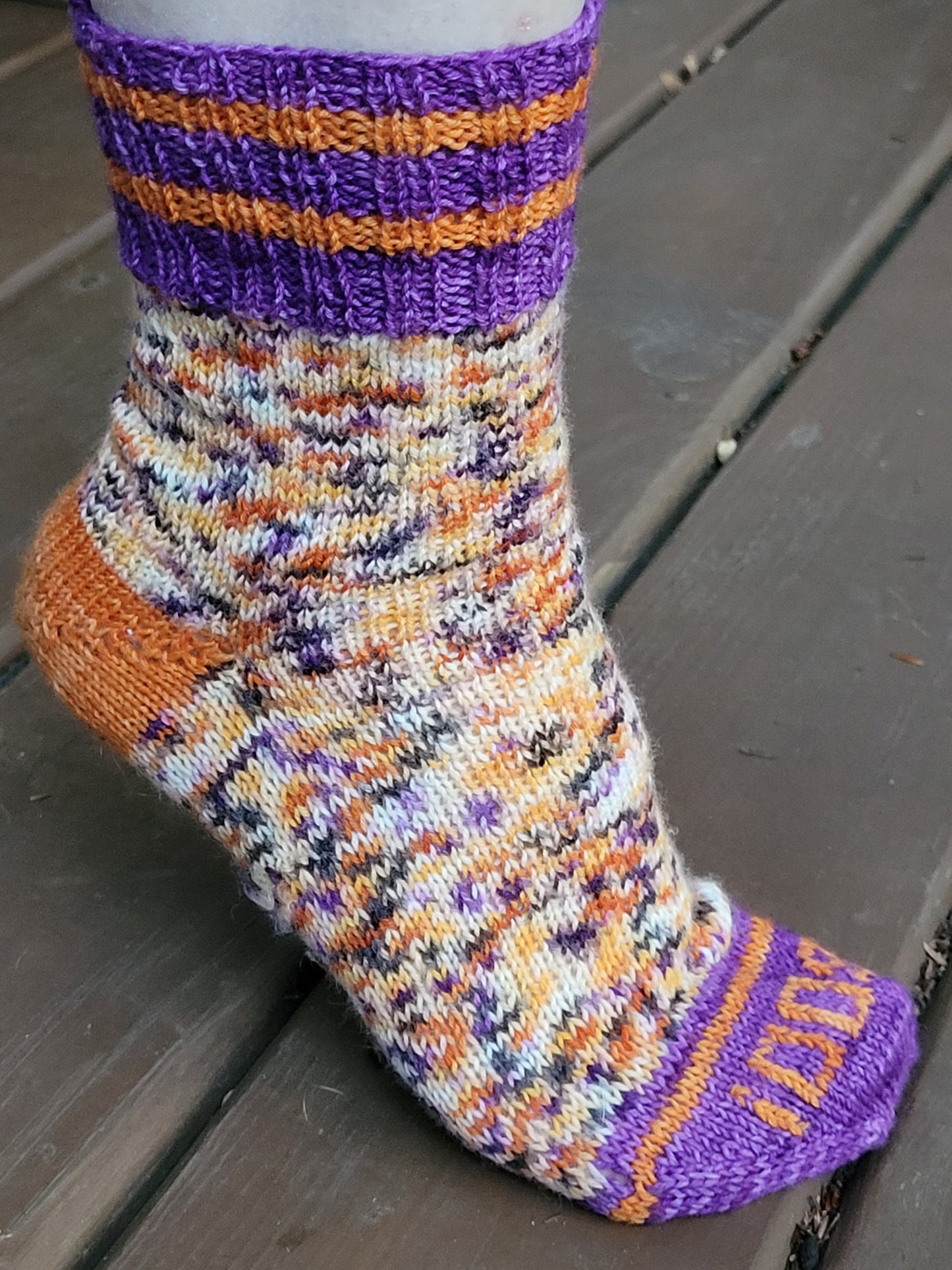 Spooky Sox  - Pumpkin Patchwork Sock Yarn Set
