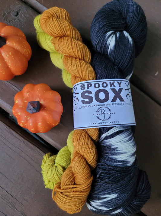 Spooky Sox  - Halloween Scene Sock Yarn Set