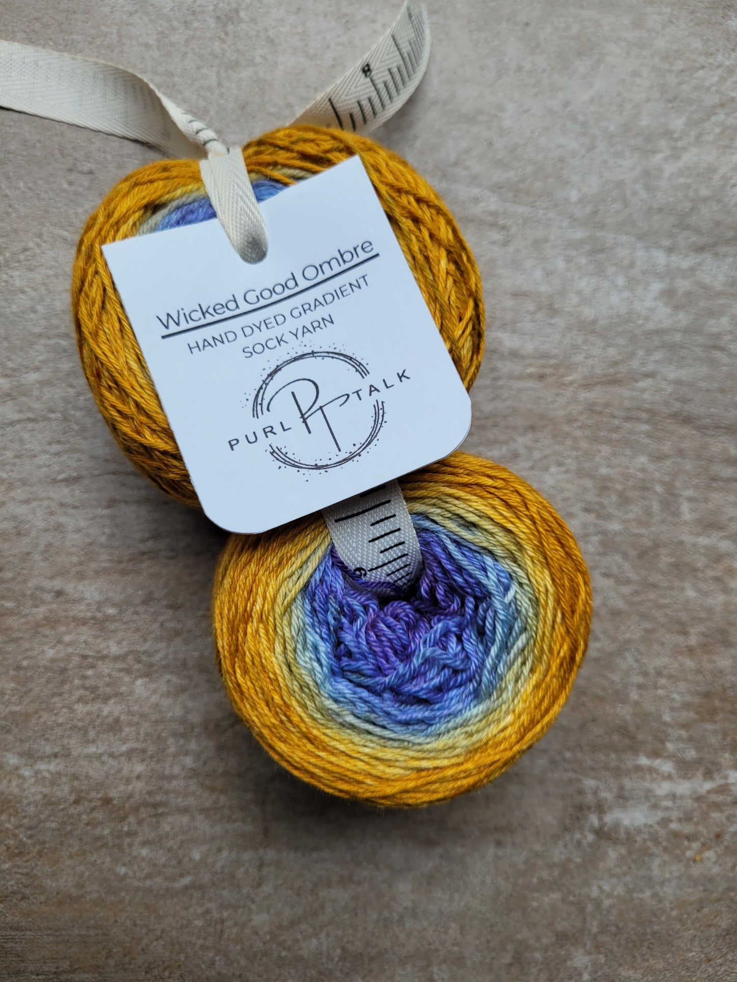 Wicked Good Ombre - Hand Dyed Gradient Sock Yarn-2 ball set