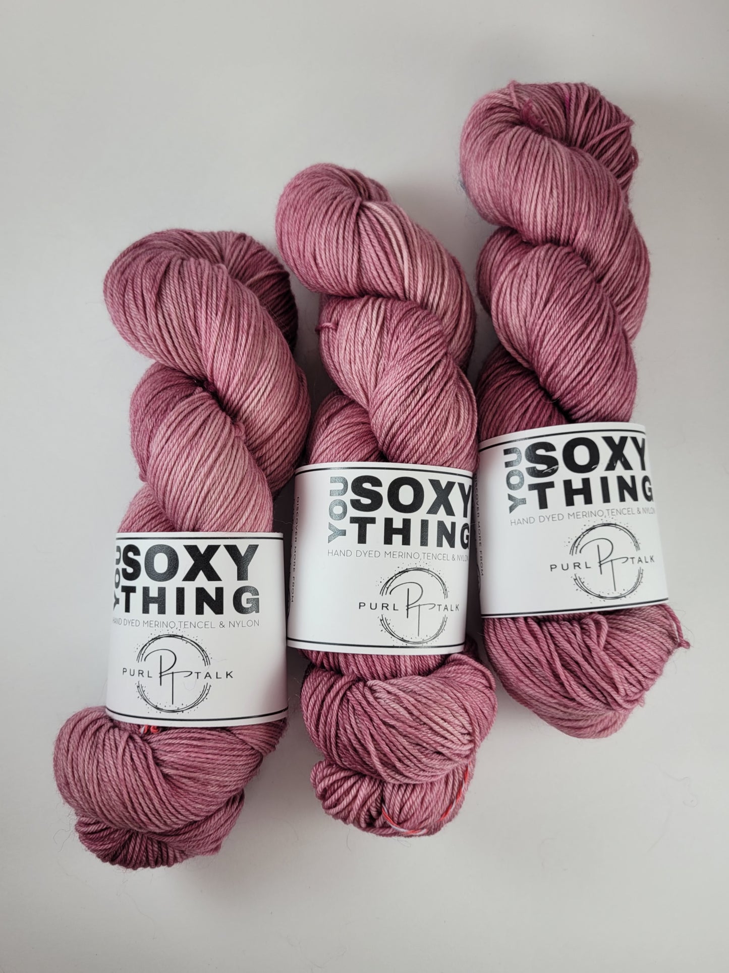 You Soxy Thing:  Damask Rose, tonal