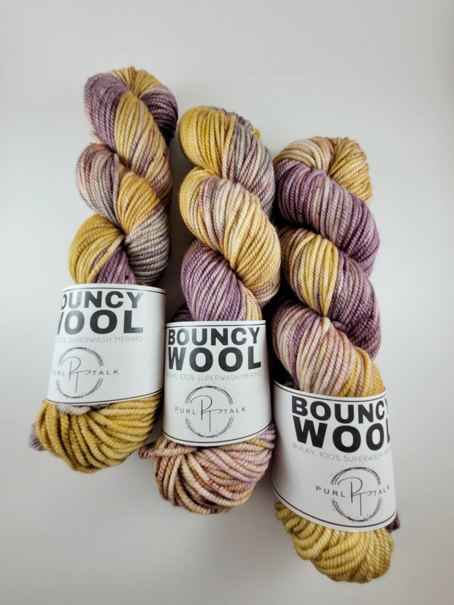 Bouncy Wool-Bulky, Color: Plum Cake