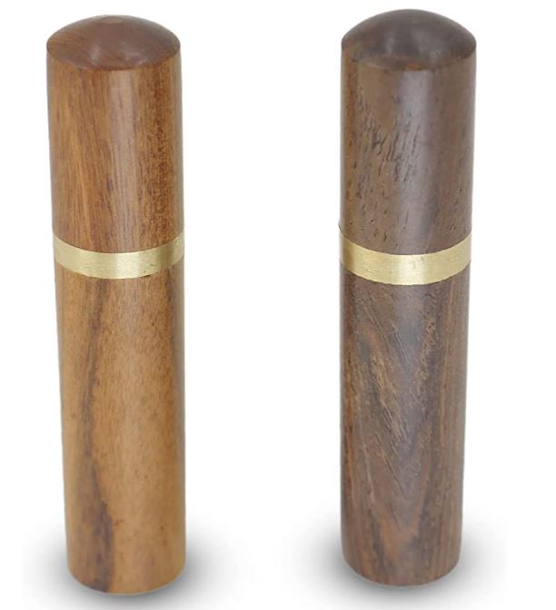 Wooden Needle Storage Case with 3 Yarn Needles