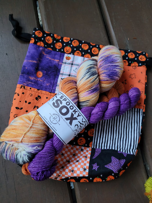 Halloween Project Bag & Sock Yarn Kit