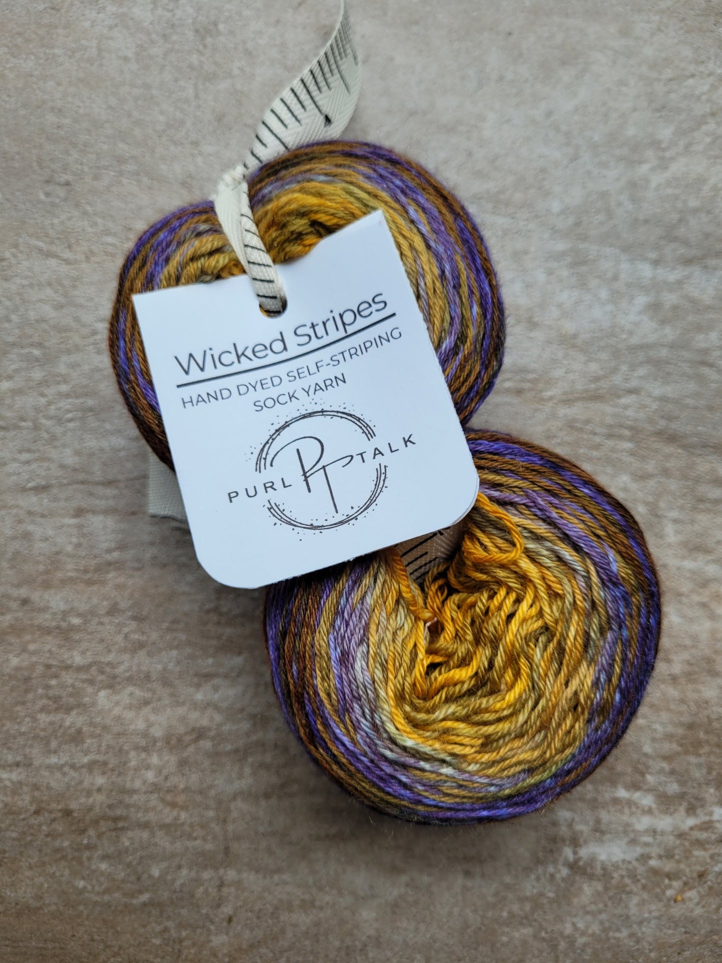 Wicked Stripes - Hand Dyed Self-Striping Sock Yarn-2 ball set