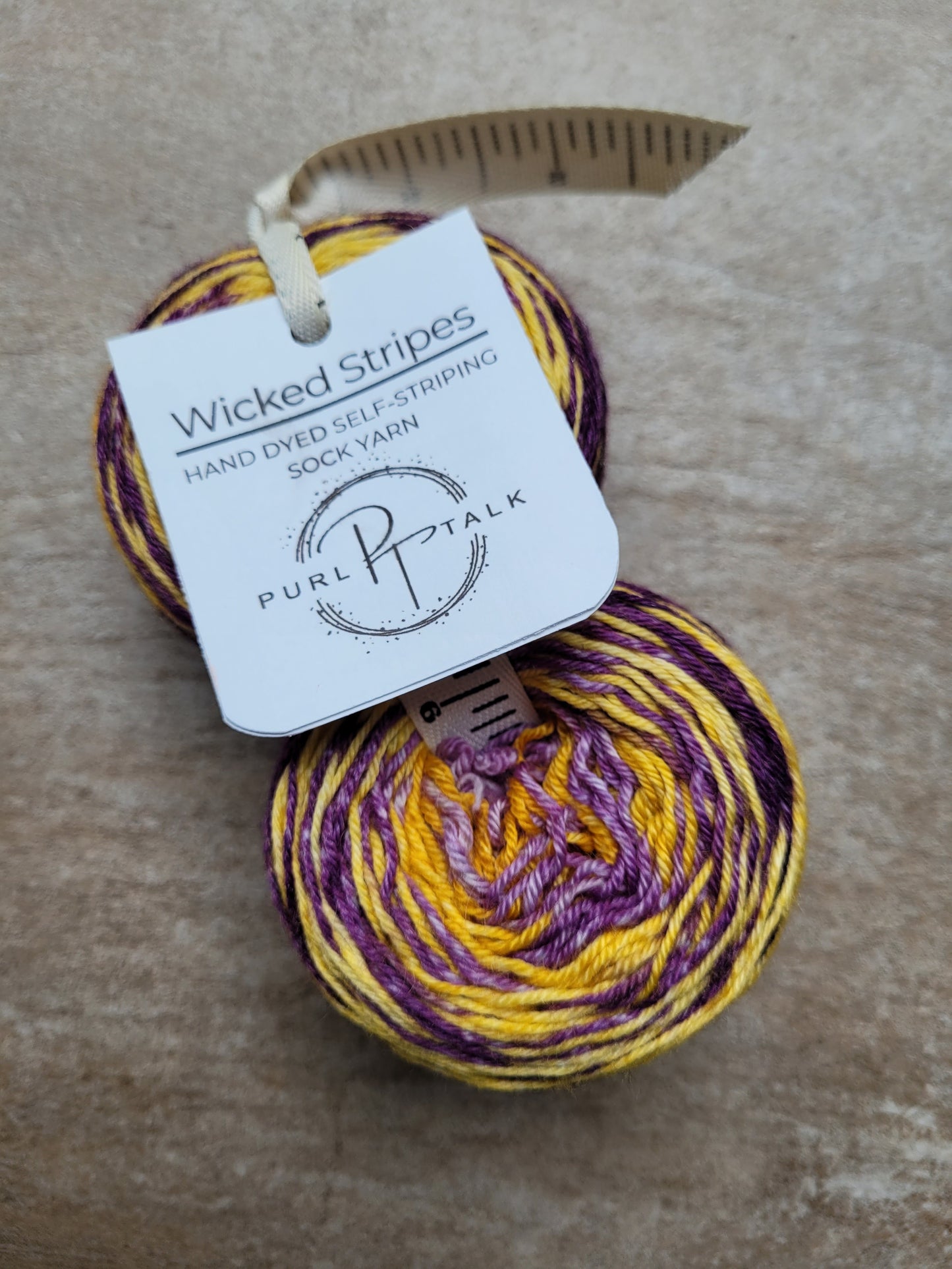 Wicked Stripes - Hand Dyed Self-Striping Sock Yarn-2 ball set