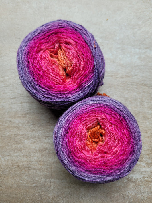 Wicked Good Ombre - Hand Dyed Gradient Sock Yarn-2 ball set