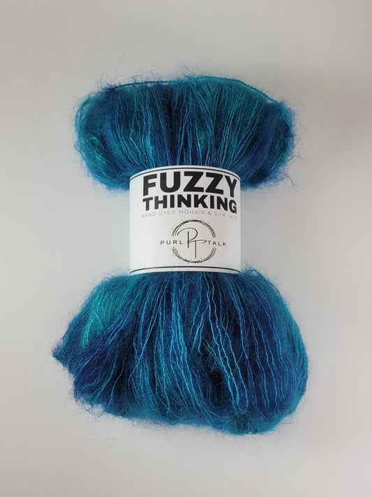 Fuzzy Thinking, Color: Lagoon (Turquoise + Navy)