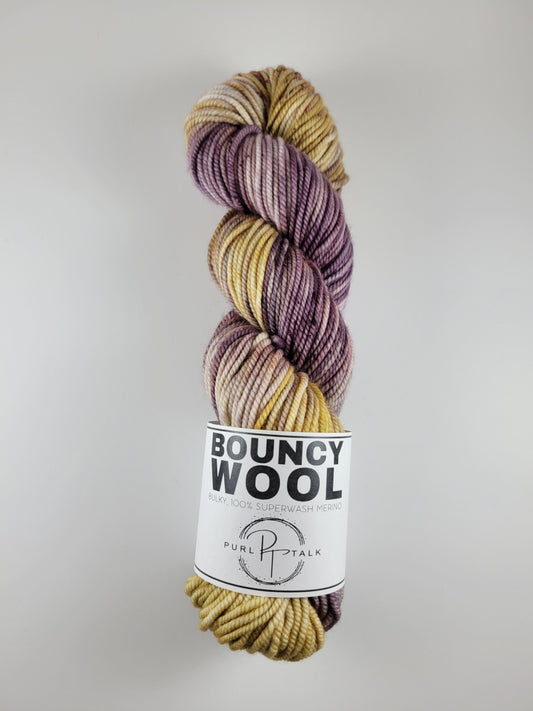 Bouncy Wool-Bulky, Color: Plum Cake