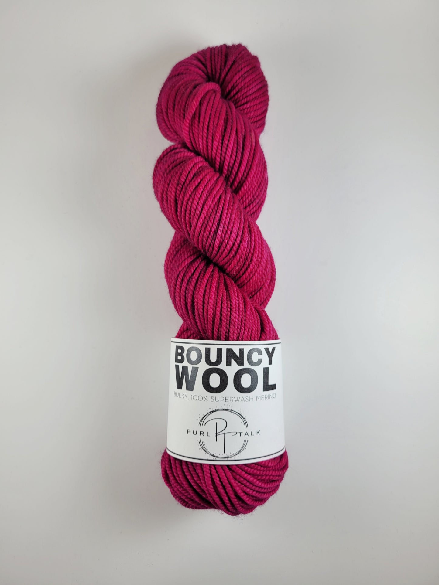 Bouncy Wool-Bulky, Color: Magenta Mystery