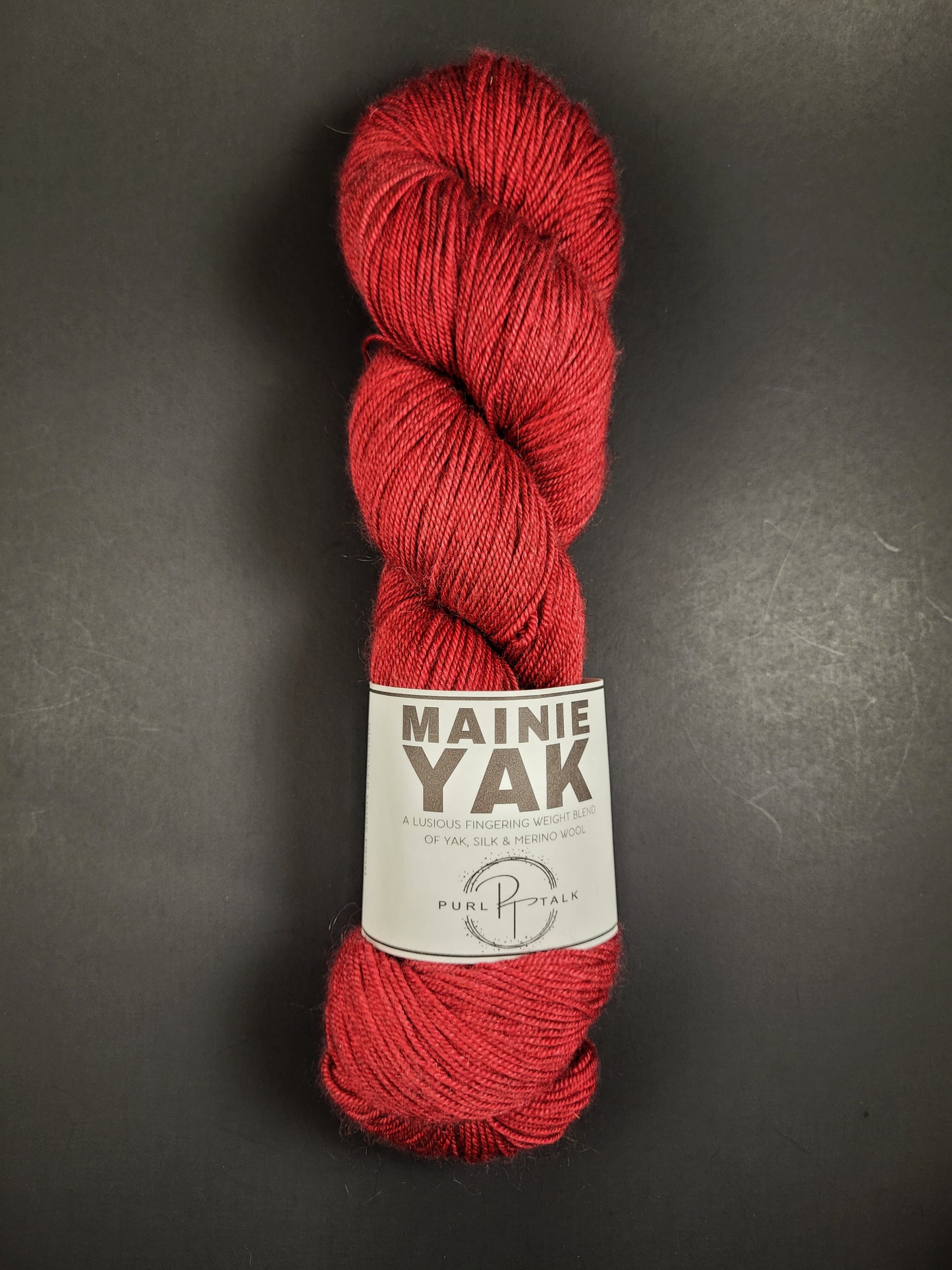 Mainie YAK, Colorway:  Cranberry