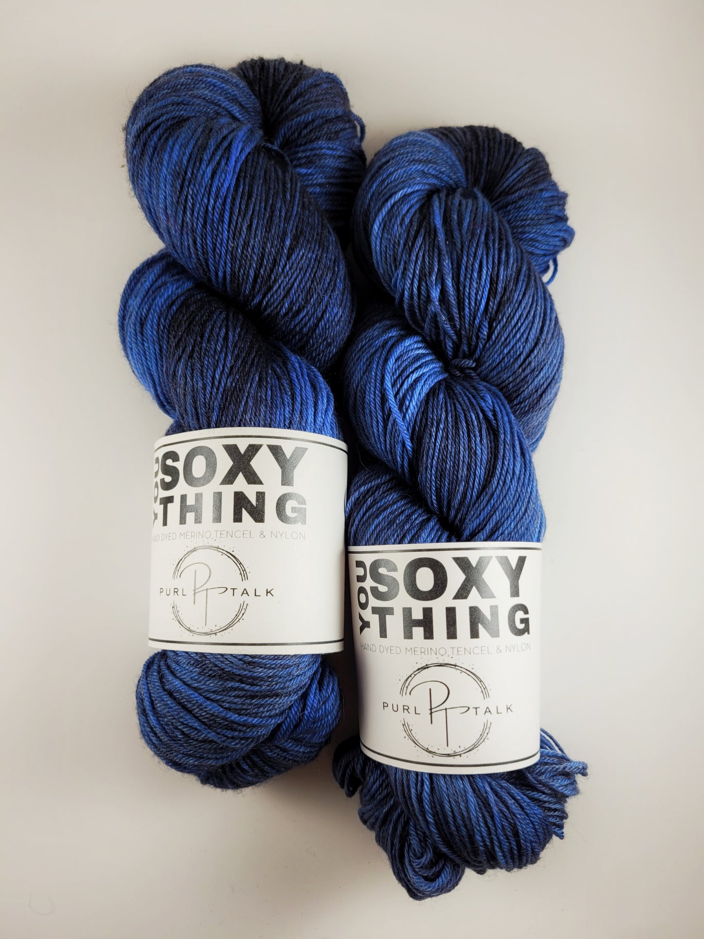 You Soxy Thing:  Storm Cloud Blue, tonal